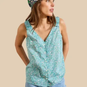 Ärmelloses Damen-Top aus Liberty-Stoff - Limited Collection