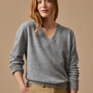 Damenpullover mit V-Ausschnitt - Cashmere-Kollektion