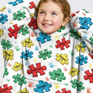 Puzzle You Are Wearable Bamboo Blanket Hoodie