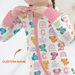 Axololt Custom Name Bamboo Convertible Zippy