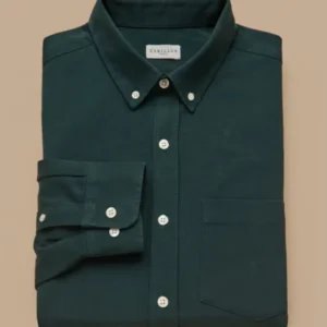 Herrenhemd aus gewaschenem Twill - klassische Passform