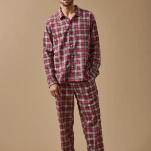 Karierter Herren-Pyjama aus Flanell