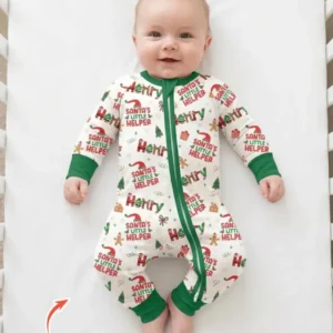 Personalized Santa's Little Helper Bamboo Convertible Zippy