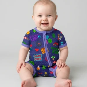 Gamer Mode On Family Matching Bamboo Shorty Zippy
