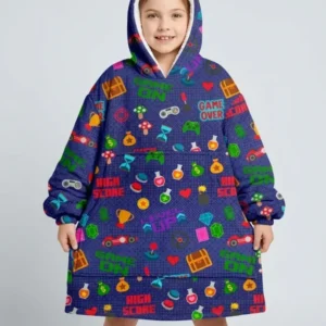 Gamer Mode On Family Matching Bamboo Blanket Hoodie