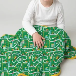 Little Builder Construction Zone Bamboo Blanket
