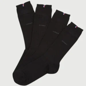 Pack 2 chaussettes unies Homme Bambou Noir 1