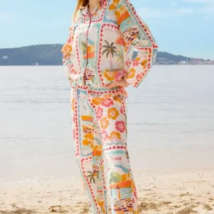 Pyjama boutonné Riviera femme