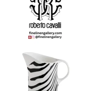 Roberto Cavalli Home Creamer ZEBRAGE diam. 3.5", H 3.3" - Palais Royal Linen Gallery