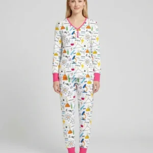 Science Explorer Family Matching Bamboo Women Pajama Set