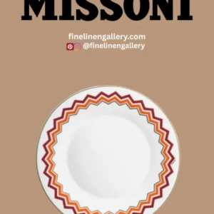 Missoni Home Dinner Plates ICONIC Set of 2 diam. 10.75" - Palais Royal Linen Gallery