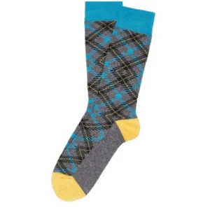 Chaussettes Homme Tartan Folie Gris 1