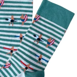 Chaussettes Homme Surf Vert 6