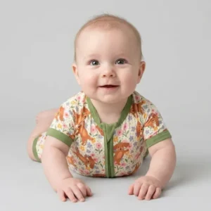 Dachshund Blooms Family Matching Bamboo Shorty Zippy