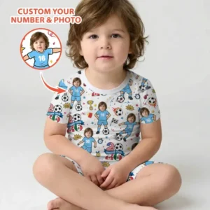 Soccer Tour 2026 Best Player Bamboo Two Piece Short Sleeve Shorts Pajama Set