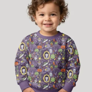 Halloween Monster Fun Bamboo Crewneck Sweatshirt