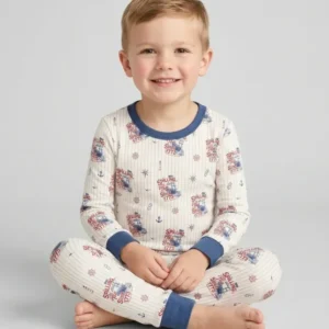 Spilling The Tea Since 1773 Family Matching Bamboo Two Piece Long Sleeve Pajama Set