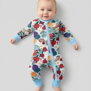 Pomegranate Blessings Night Family Matching Bamboo Convertible Zippy