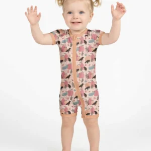 Pastel Pumpkin Patch Bamboo Shorty Zippy