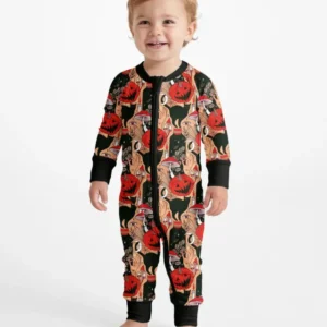 Black Cat And Pumpkin Halloween Bamboo Convertible Zippy