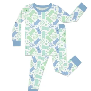 Easter Peep Bunnies Bamboo Two Piece Long Sleeve Pajama Set