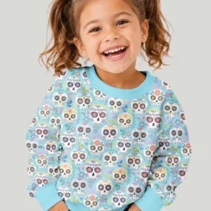 Floral Skull Bamboo Crewneck Sweatshirt