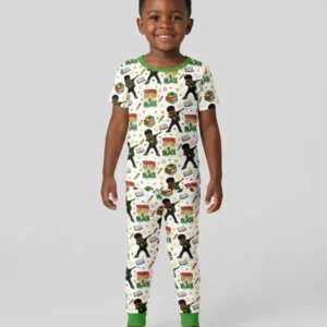Black Boy Young Gifted & Black Bamboo Two Piece Short Sleeve Pajama Set