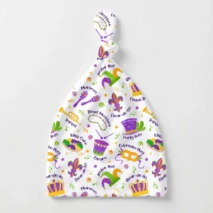 Mardi Gras Family Matching Bamboo Knotted Hat
