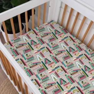 Bookworm Adventures Bamboo Fitted Crib Sheet