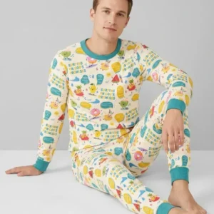 Summer Fruits Surfing On God's Promises Bamboo Men's Pajama Set