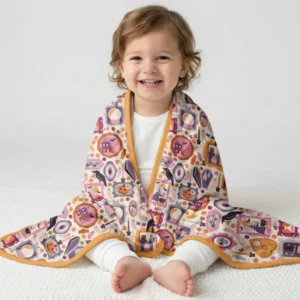 Spooky Portraits Bamboo Blanket