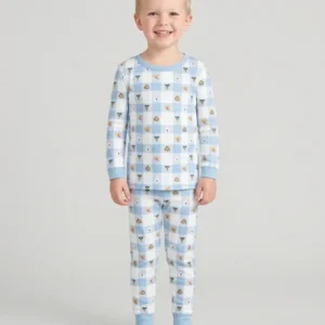 Plaid Pals Family Matching Bamboo Two Piece Long Sleeve Pajama Set