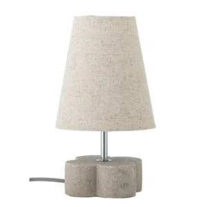 Tischlampe Keldinor - Beige Steingut
