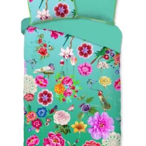 Glück Percale Duvet Cover "Suzy" - Aqua - Dubbele instopflap
