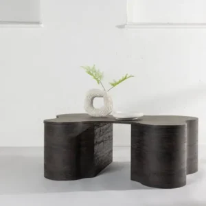 Couchtisch Makron - in dunkler Holzoptik