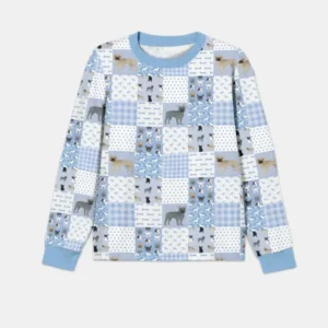 Frenchies Patchwork Family Matching Bamboo Men's Pajama Set