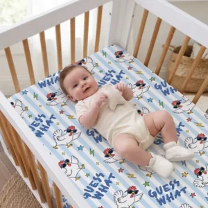 Guess What Chicken Butt! Bamboo Fitted Crib Sheet