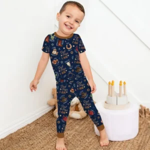 God Says I Am Western Faith Bamboo Two Piece Short Sleeve Pajama Set