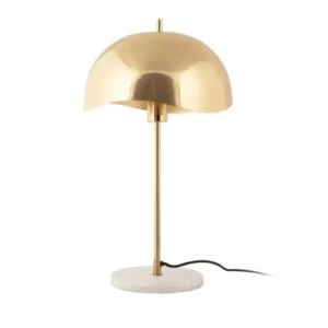 Tischlampe Vindor - Designleuchte aus Eisen mit Wellenschirm