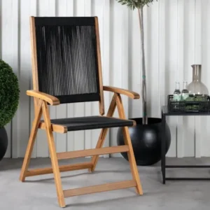 2er Set - Gartenstuhl George aus Akazie/Polyester