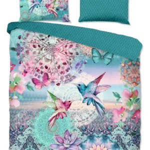 Hip Satin Duvet Cover "Ganesha" - Multi - Dubbele instopflap