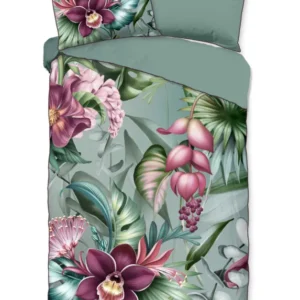 Descanso Satin Bettdecke "Allison" - Multi - Dubbele instopflap