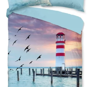 Lighthouse Bettbezug mit Kissenbezug