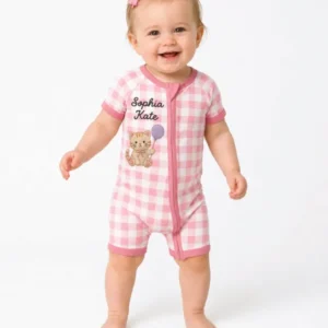 Teddy Bear Baby Bamboo Shorty Zippy