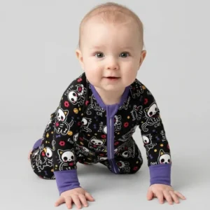 Kawaii Skeleton Pets Bamboo Convertible Zippy