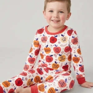 Rosh Hashanah Funny Jewish Puns Bamboo Two Piece Long Sleeve Pajama Set
