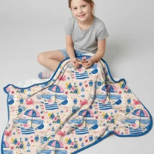 A Day At The Shore Bamboo Blanket