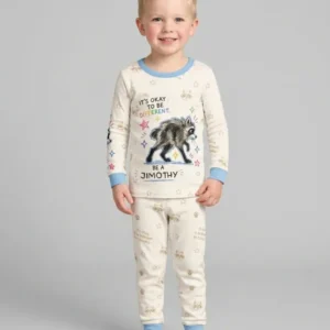 Jimothy The Raccoon Bamboo Two Piece Long Sleeve Pajama Set