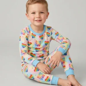 Raised To Love You Bamboo Two Piece Long Sleeve Pajama Set