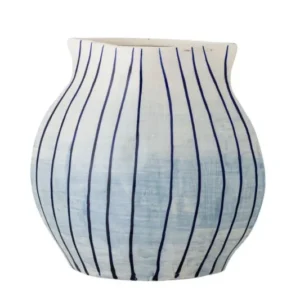 Vase „Bleir“ – handbemaltes Steingut
